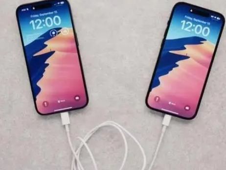 鹿寨苹果15维修店分享iPhone15可以给安卓充电吗 