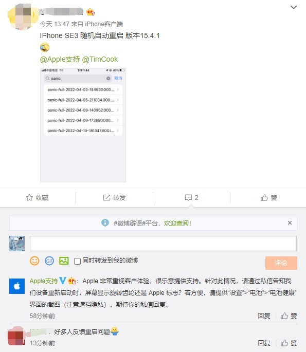 鹿寨苹果13维修分享iPhone SE 3重启死机怎么办 